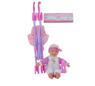 15 inch doll 2 colors mixed with bottle plastic push ten sound IC