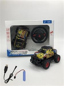 1:22 四通遥控吉普+皮卡涂鸦车      （包电）