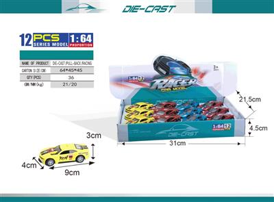 DIE-CAST PULL-BACK RACING