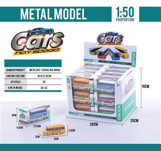 METAL BUS SCHOOL BUS MODEL