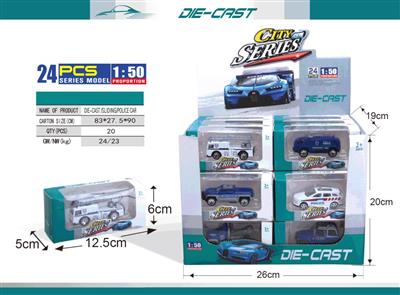 DIE-CAST SLIDING POLICE CAR