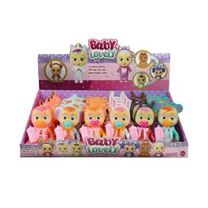 5 inch real body crying doll with tearing function with baby bottle, pacifier, scarf. 6 24PCS mixed