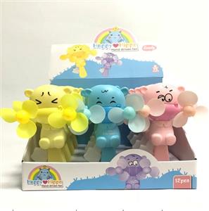 Hippo hand pressure double fan