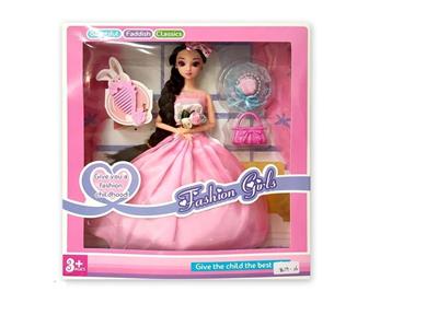 High-end boxed 11.5 inch solid body 12 joints 3D eyeball wedding barbie with accessories