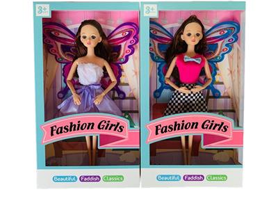 High-end boxed 11.5 inch solid body 9 joints Fashion Kerr Butterfly Barbie 2 mixed