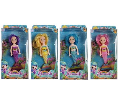 Real Body 5 Inch Mermaid Little Kelly Barbie Four Mixed