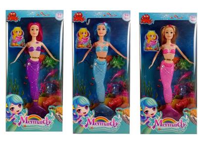 High-end 11.5 inch Mermaid Barbie 3-color mixed with light