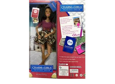 High-end boxed 11.5 inch solid body 12 joints black fashion barbie