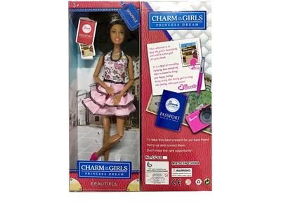 High-end boxed 11.5 inch solid body 12 joints black fashion barbie