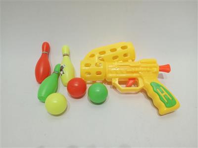 乒乓球枪加保龄球