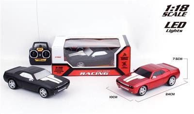 1:18道奇挑战者四通遥控车 不包电