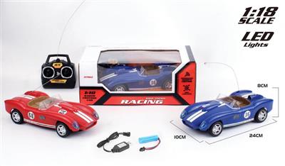 1:18 retro four-way remote control car with lithium battery