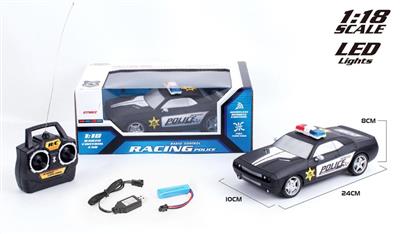 1:18 道奇挑战者警车 包锂电