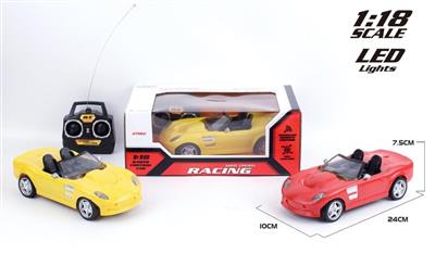 1:18道奇敞篷跑车四通遥控车 不包电
