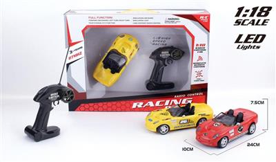 1:18道奇敞篷跑赛车 不包电