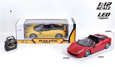 1:12 ferrari four remote control car does not include electricity