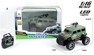 1:16 humvee four-way military remote-controlled big-wheeled off-road vehicle