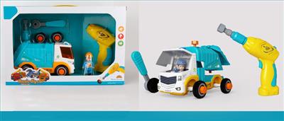 Electric disassembly and assembly music back sanitation vehicle