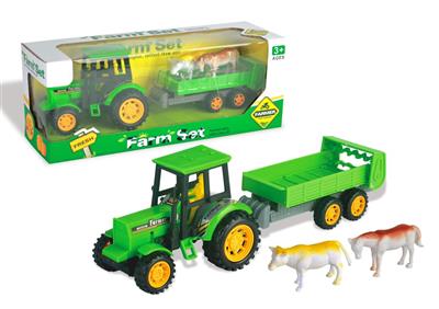 Inertial powder-cutting farmer car yellow cattle + horse