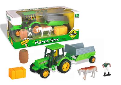 Inertial trailer farmer car set