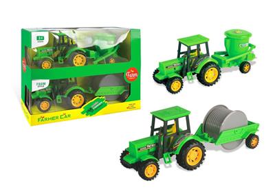 Inertial big farmer's car two packs and two colors mixed