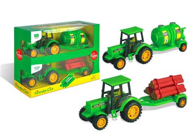 Inertial big farmer's car two packs and two colors mixed