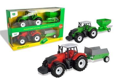 Inertial big farmer's car two packs and two colors mixed