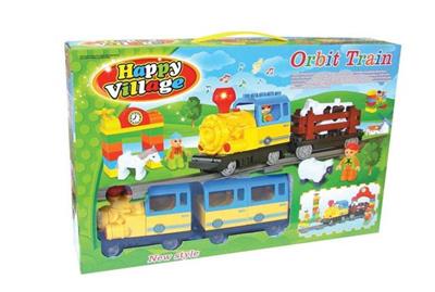 Electric Music Flash Building Block Track Train