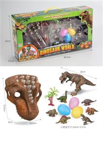 Brown Tyrannosaurus Mask Set