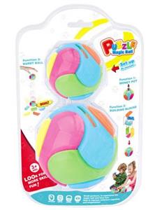 Puzzle blocks ball