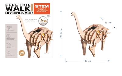 Electric wooden disassembly-brachiosaurus