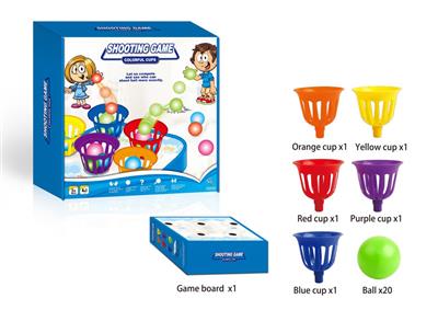 Shooting colorful cup