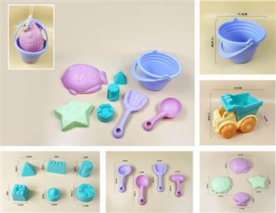 8 soft beach toys