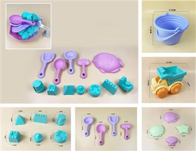 12 soft beach toys