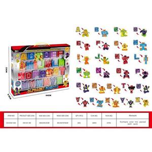 Letter transformation robot (learning card)