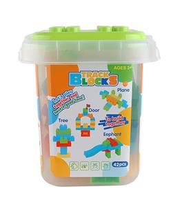 42pcs 16-hole square bucket building block