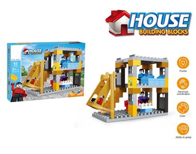 62pcs color box self-assembled building blocks