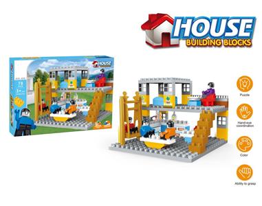 78pcs color box self-assembled building blocks