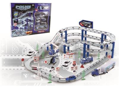 Electric City Rail Car Alloy Set (Police Series)