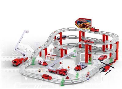 Electric city rail car alloy set (fire series)