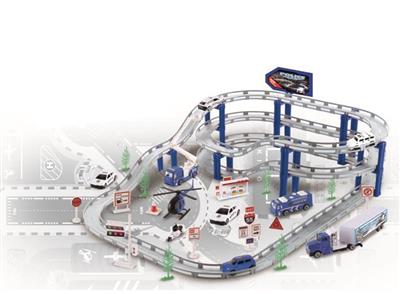 Electric City Rail Car Alloy Set (Police Series)
