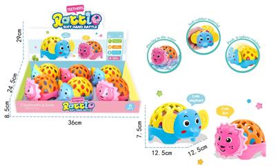 婴幼儿软胶狮象动物摇铃 6 PCS