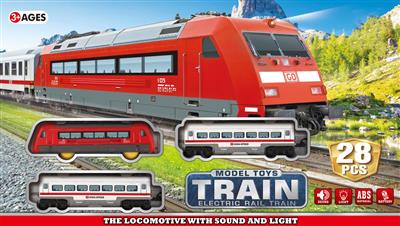 Electric light and music train (red)