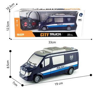 1:32四通灯光特警车