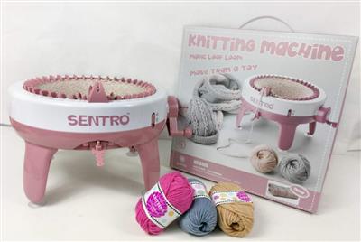 Baby Toy Knit DIY Children Toy Plastic Hand Crank 40 Needles Hand Knitting Machine for Kids