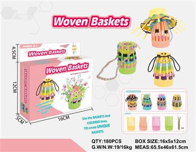 DIY woven flower basket
