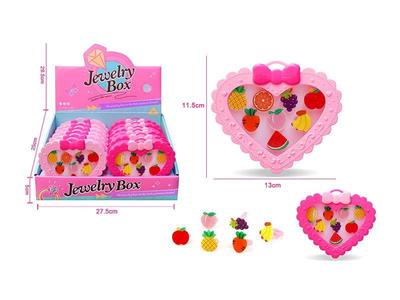 Girls jewelry-children's cartoon fruit ring