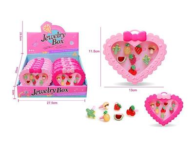 Girls jewelry-children's cartoon fruit ring