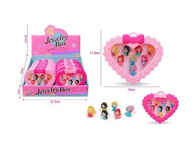 Girls' jewelry-cartoon princess series children's ring