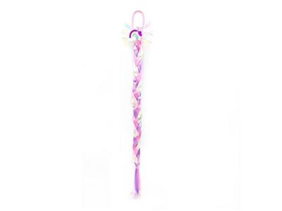 Girls' jewelry-rainbow wig braid
